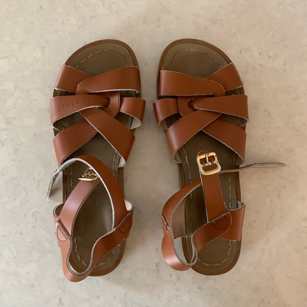 Salt Water Sandals by Hoy Shoes - 8W - Tan